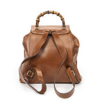 Gucci Bamboo Backpack Sac Tankard Lambskin Leather — view 5