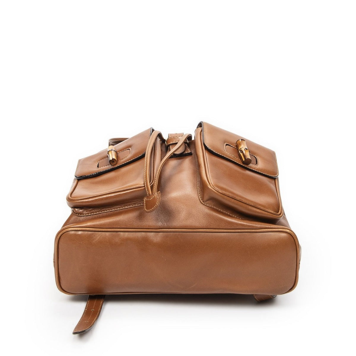 Gucci Bamboo Backpack Sac Tankard Lambskin Leather — view 6