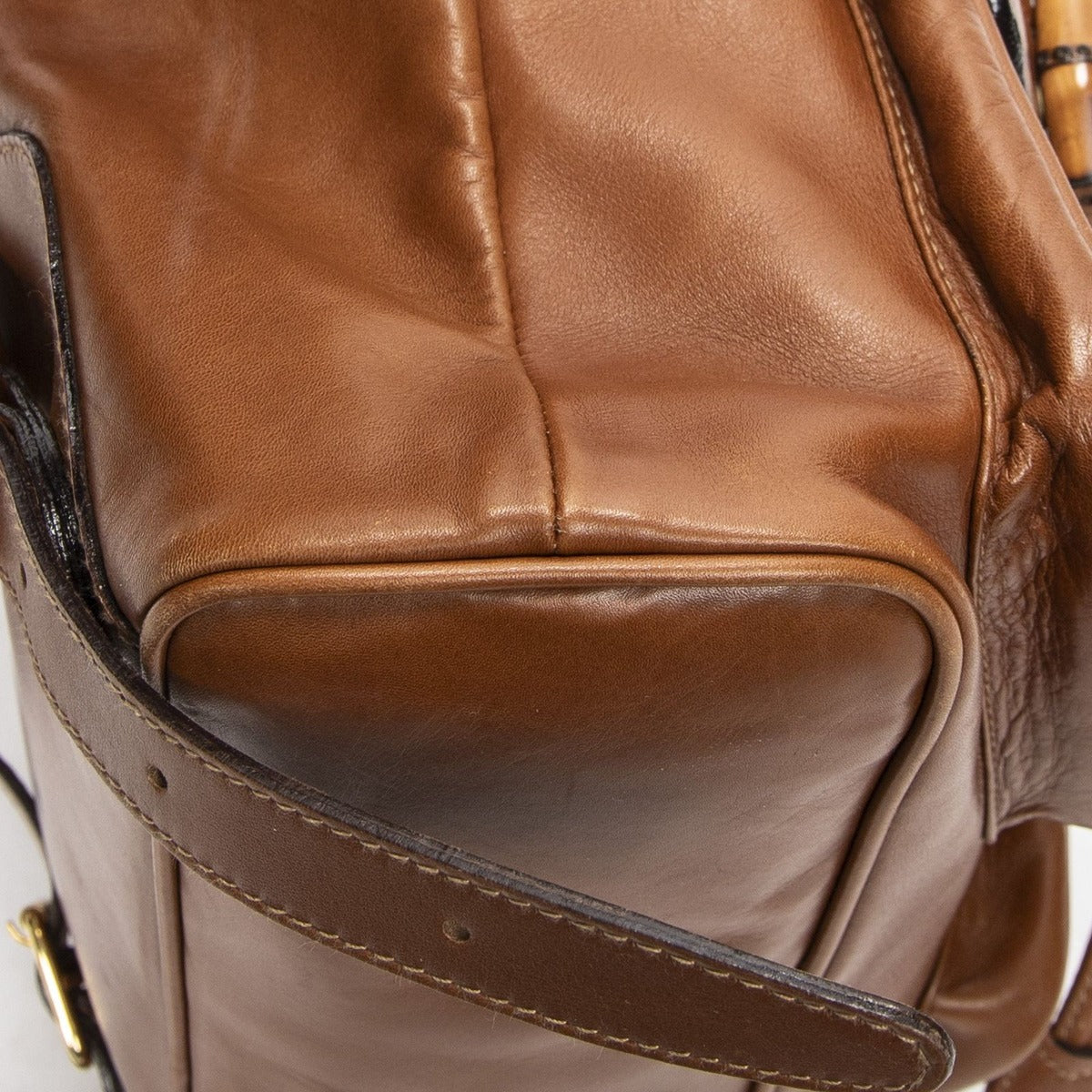 Gucci Bamboo Backpack Sac Tankard Lambskin Leather — view 7