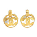 Chanel Round Earring Gold