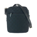 Gucci Black Silver Hardware GG Canvas Leather 018.1612 Shoulder Bag Messenger — view 2