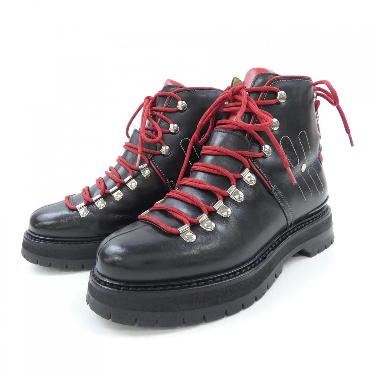 Hermes Boots Black 39 Red — view 3