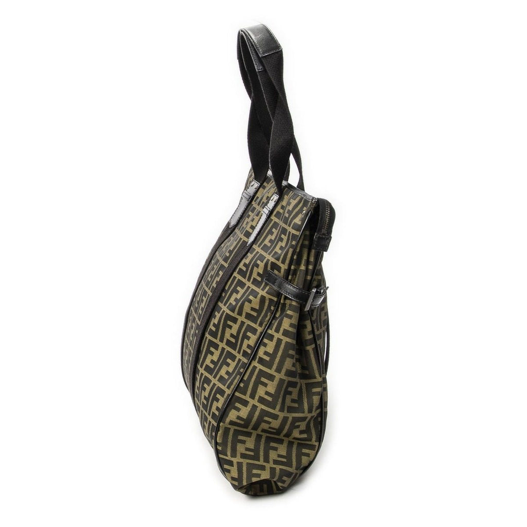 Fendi Tote Beige Zucca Nylon Canvas — view 4