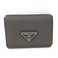 Prada Trifold Wallet Saffiano Leather Graige 2 Mh042