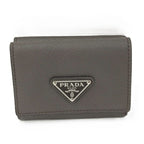 Prada Trifold Wallet Saffiano Leather Graige 2 Mh042