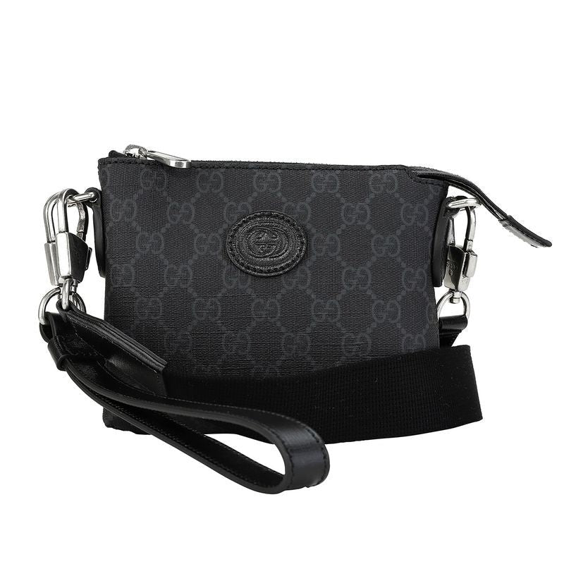Gucci Shoulder Bag Interlocking G Black