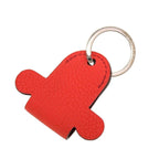 Hermes Petite Ash Leather Orange Brown Key Holder 0046