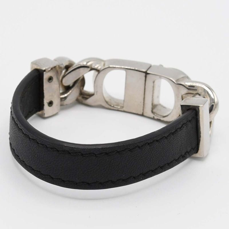 Christian Dior Bracelet CD Logo Accessory Black And Silver Color — view 2