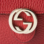 Gucci Clutch and Second Bag Shoulder Dollar Calf Red — view 9