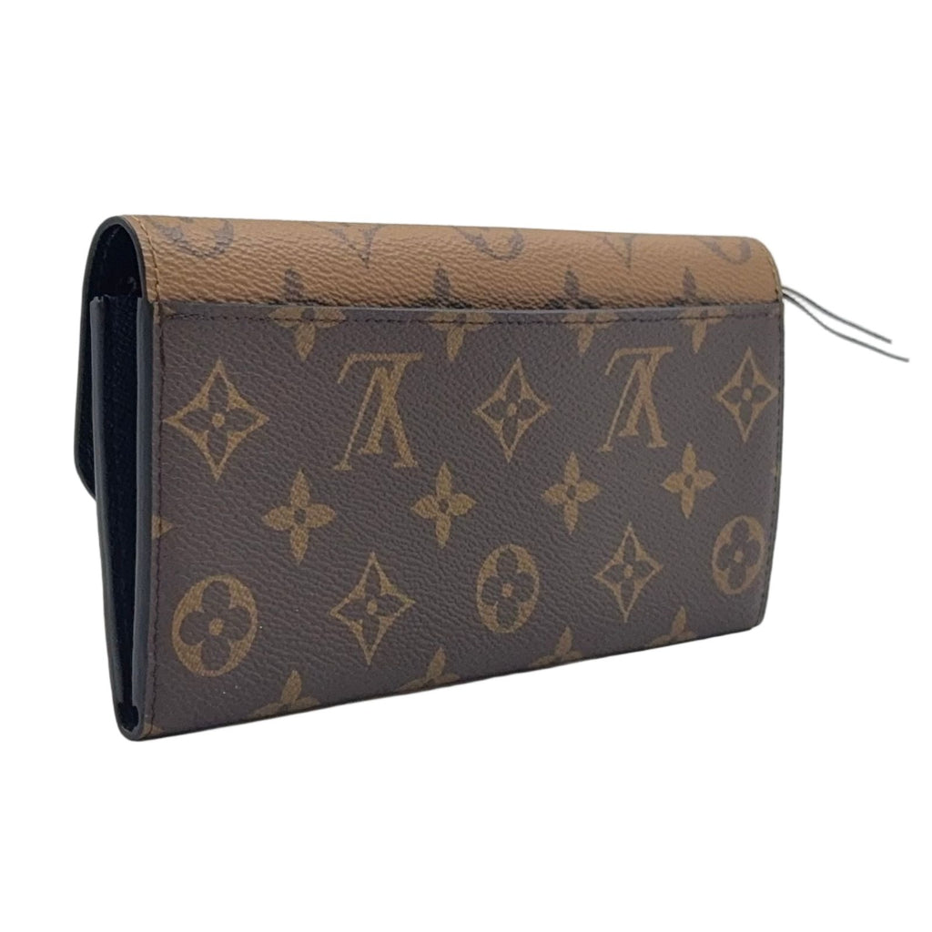 Louis Vuitton Portefeuille Emily Monogram Reverse Brown Wallet Gold — view 2