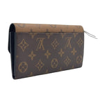 Louis Vuitton Portefeuille Emily Monogram Reverse Brown Wallet Gold — view 2