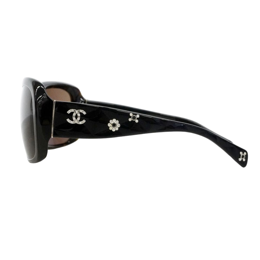 Chanel Sunglasses Acetate Black Silver Eyewear — view 2