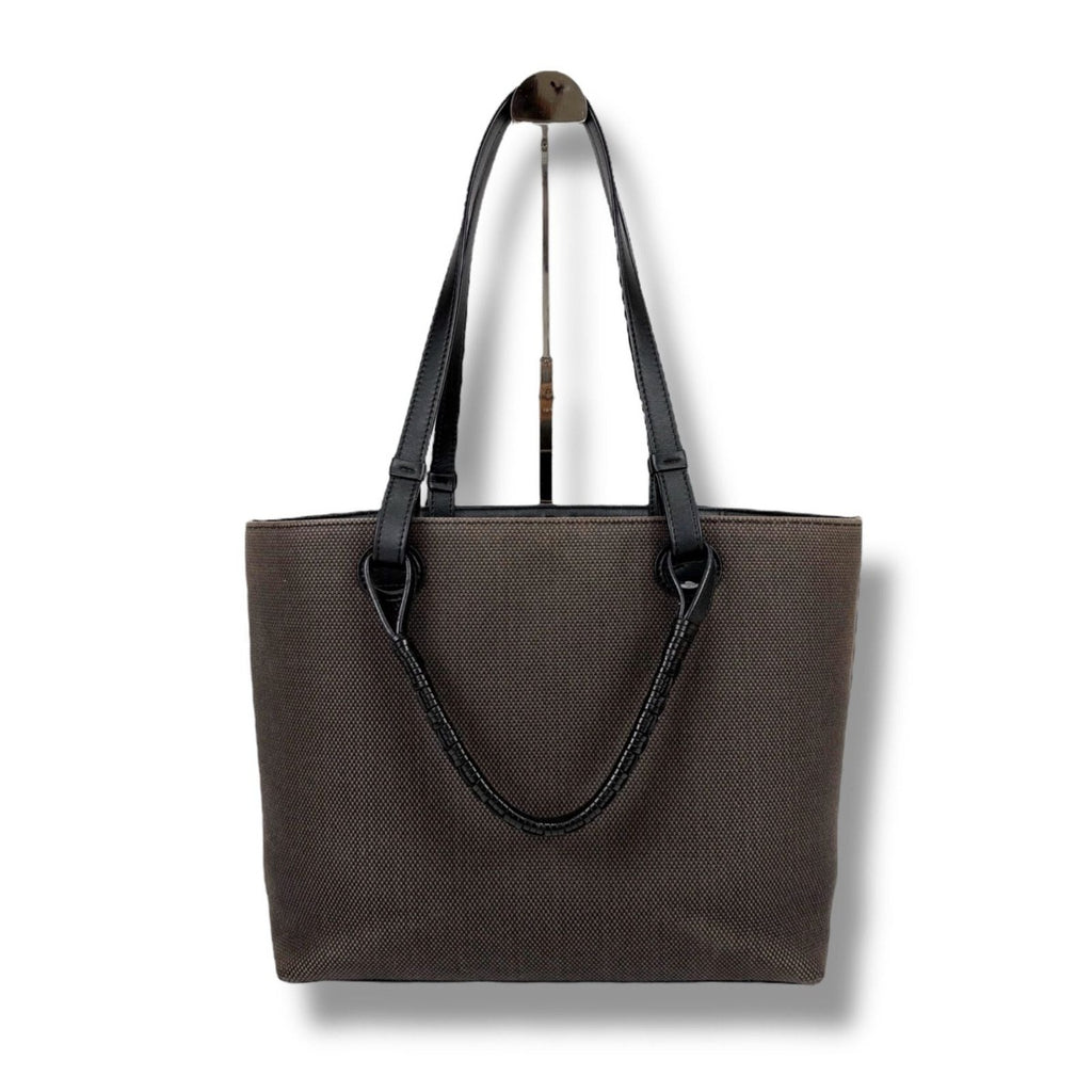 Loewe Anagram 2-Way Tote Bag Canvas Leather Jacquard Black — view 2