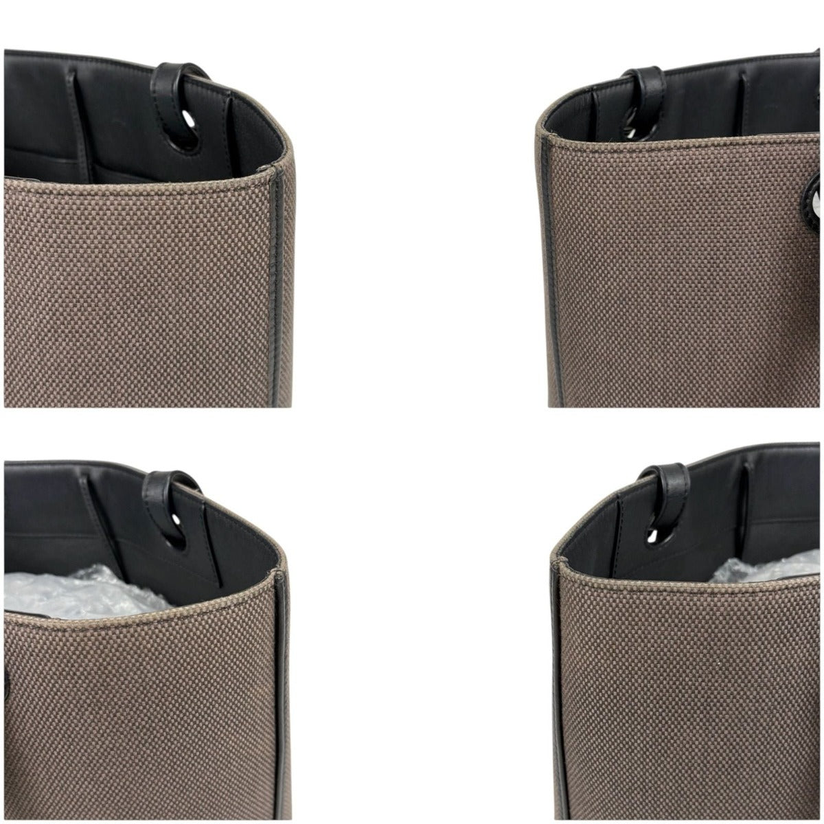 Loewe Anagram 2-Way Tote Bag Canvas Leather Jacquard Black — view 4