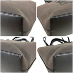 Loewe Anagram 2-Way Tote Bag Canvas Leather Jacquard Black — view 5