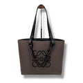 Loewe Anagram 2-Way Tote Bag Canvas Leather Jacquard Black