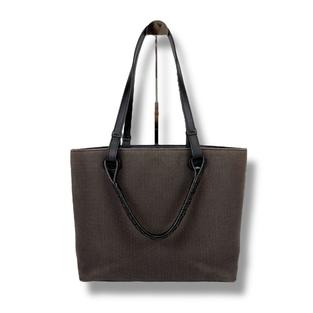Loewe Anagram 2-Way Tote Bag Canvas Leather Jacquard Black — view 6