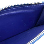 Louis Vuitton Coin Card Holder Monogram Bandana Blue White — view 8