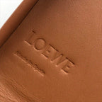 Loewe Heel Pouch Small Soft Calf Coin Card Case Shoulder Bag Crossbody Brown — view 9