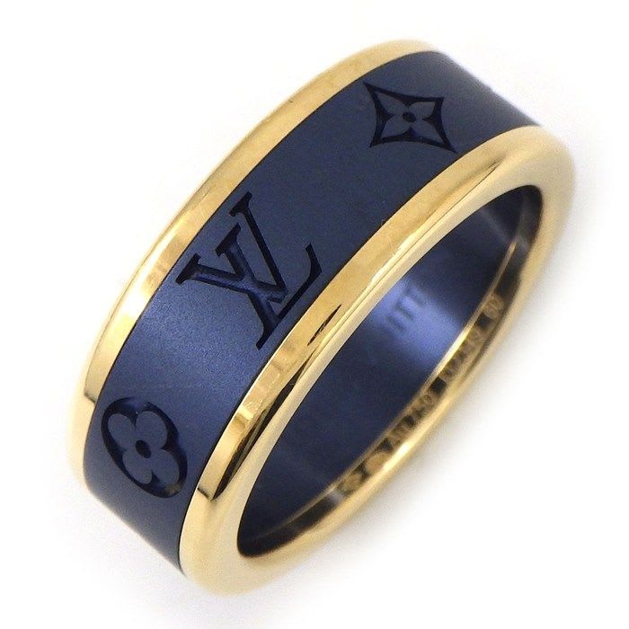 Louis Vuitton Ring Small Les Gaston Qoh44 N Monogram 18K Yellow — view 2