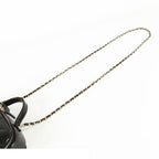 Chanel Top Handle Vanity Black Gold Shiny Calfskin Quilted Stitch 2-Way — view 4