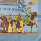 Hermes Carre 90 Silk Scarf Bandana Turqveries en L'honneur de Mht Turkish March — view 7