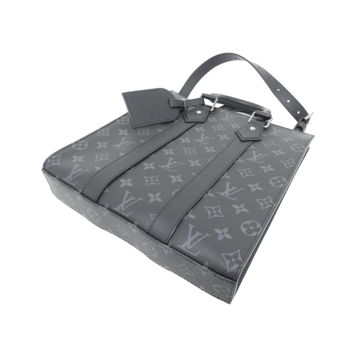Louis Vuitton Monogram Eclipse Sac Plat Cross Bag — view 2
