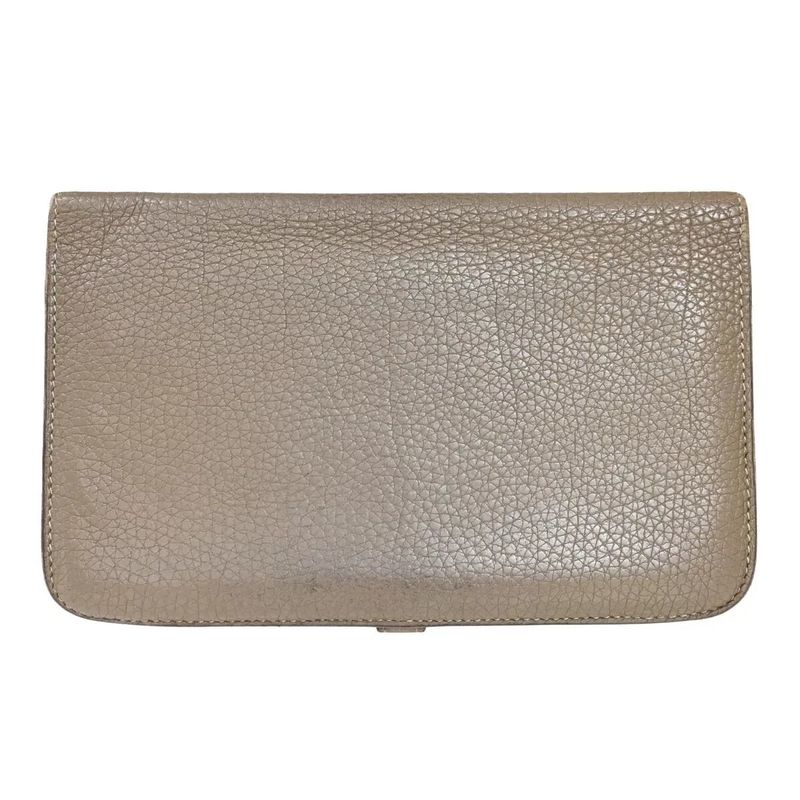 Hermes Dogon GM Togo Bicolor Beige Silver Hardware Stamped M Long — view 3