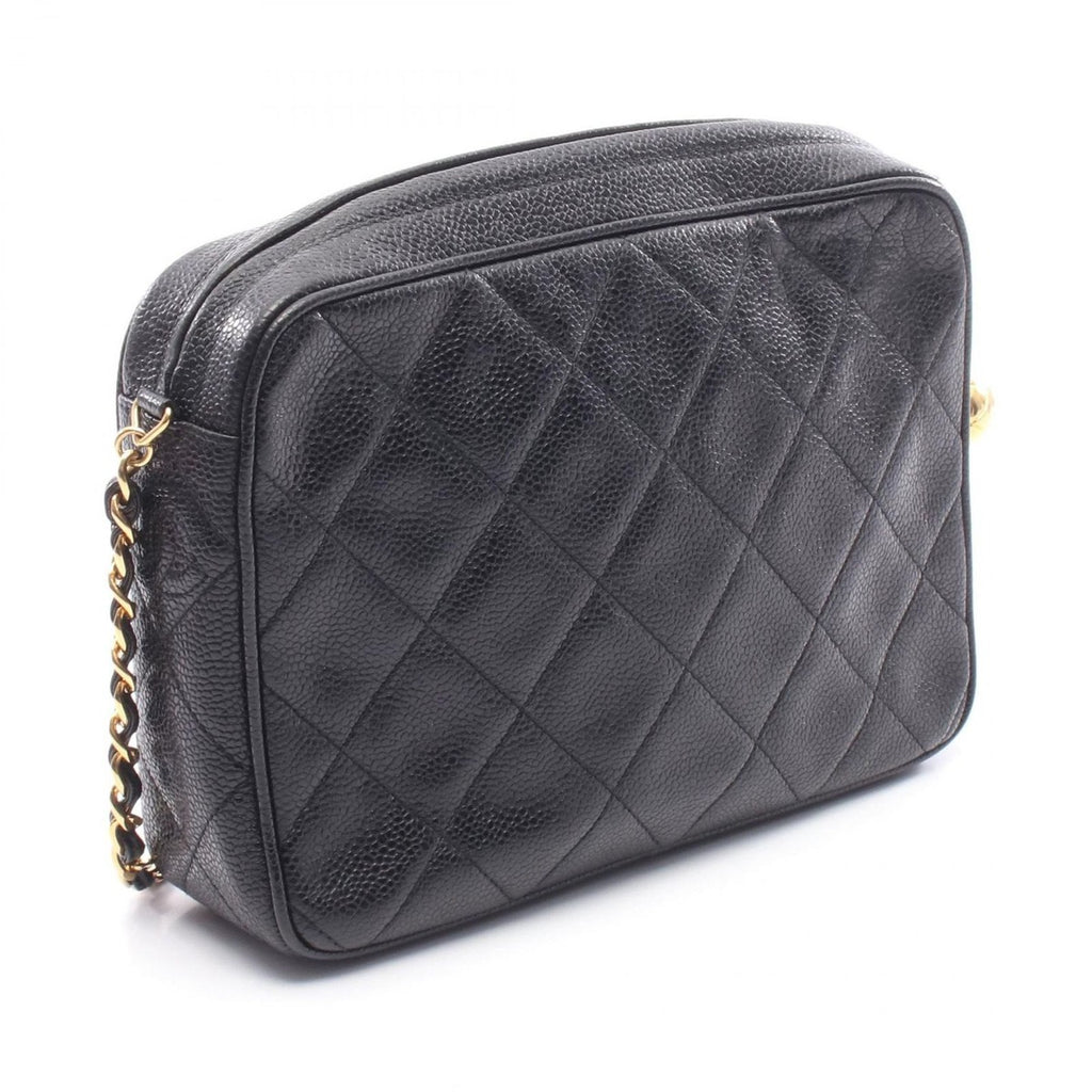 Chanel Shoulder Bag Quilted Cocobol Black Leather Cuff — view 2
