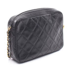 Chanel Shoulder Bag Quilted Cocobol Black Leather Cuff — view 2