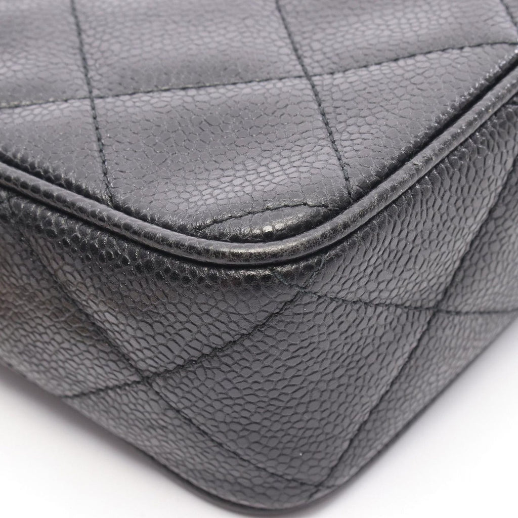 Chanel Shoulder Bag Quilted Cocobol Black Leather Cuff — view 6