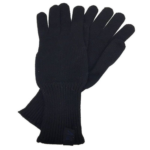 Bottega Veneta Knit Gloves Wool Black Size M Aq5465