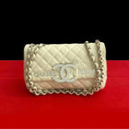 Chanel Cruise Collection Quilted Canvas Shoulder Bag
