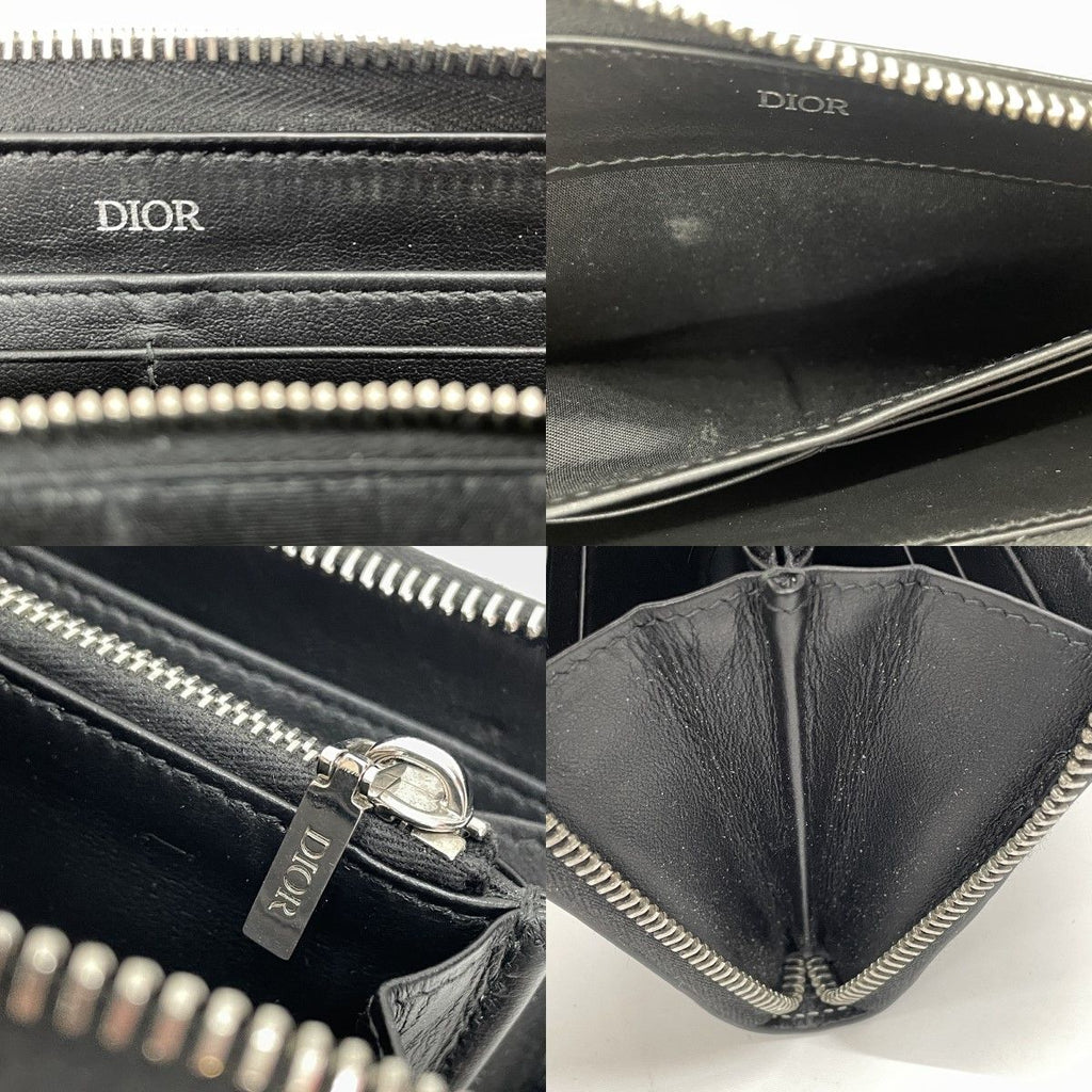 Dior Long Wallet Saddle Zip 2 Ykk h00 N Black — view 9