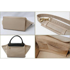 Celine Shoulder Bag Trapeze Black Beige 2-way With Strap — view 3