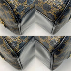 Celine Macadam Pattern Brown Drum Bag Gold Hardware — view 8