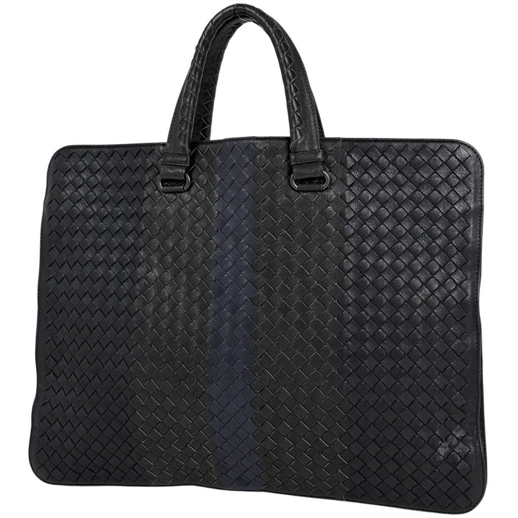 Bottega Veneta Intrecciato Business Bag Leather Black