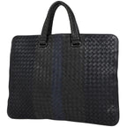 Bottega Veneta Intrecciato Business Bag Leather Black