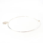 Chanel 925 Camellia Logo Choker Necklace Silver Weight — view 2