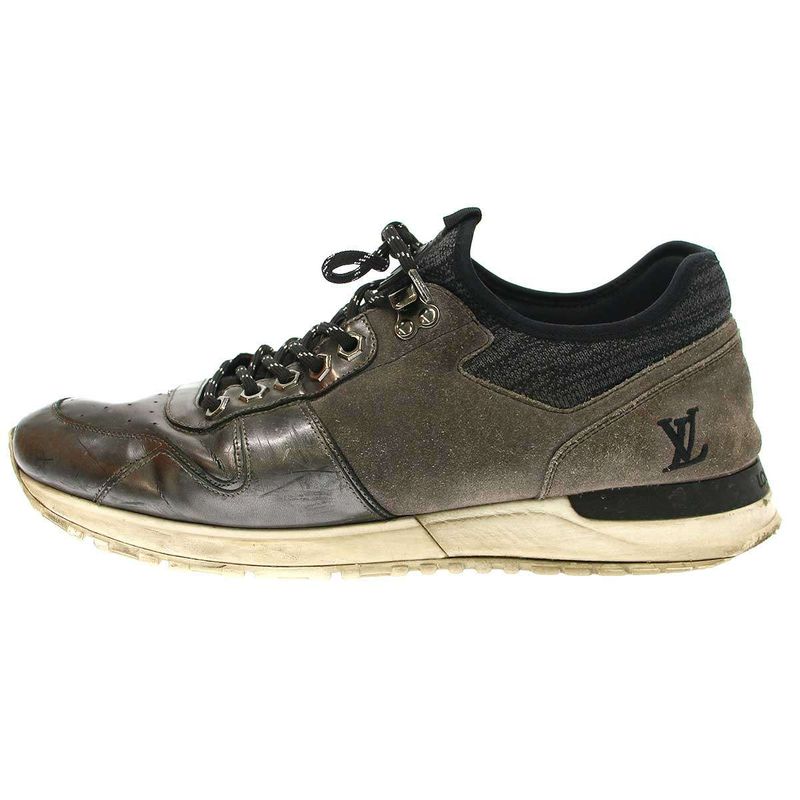 Louis Vuitton Runway Line Suede Switched Sneakers Gray Silver 8 1 2 — view 2