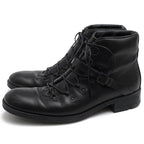 Gucci Work Boots Shoes Men Leather Black Stivaletto Suo Gomma