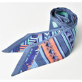 Hermes Twirly Scarf Medor Motif Blue Multi