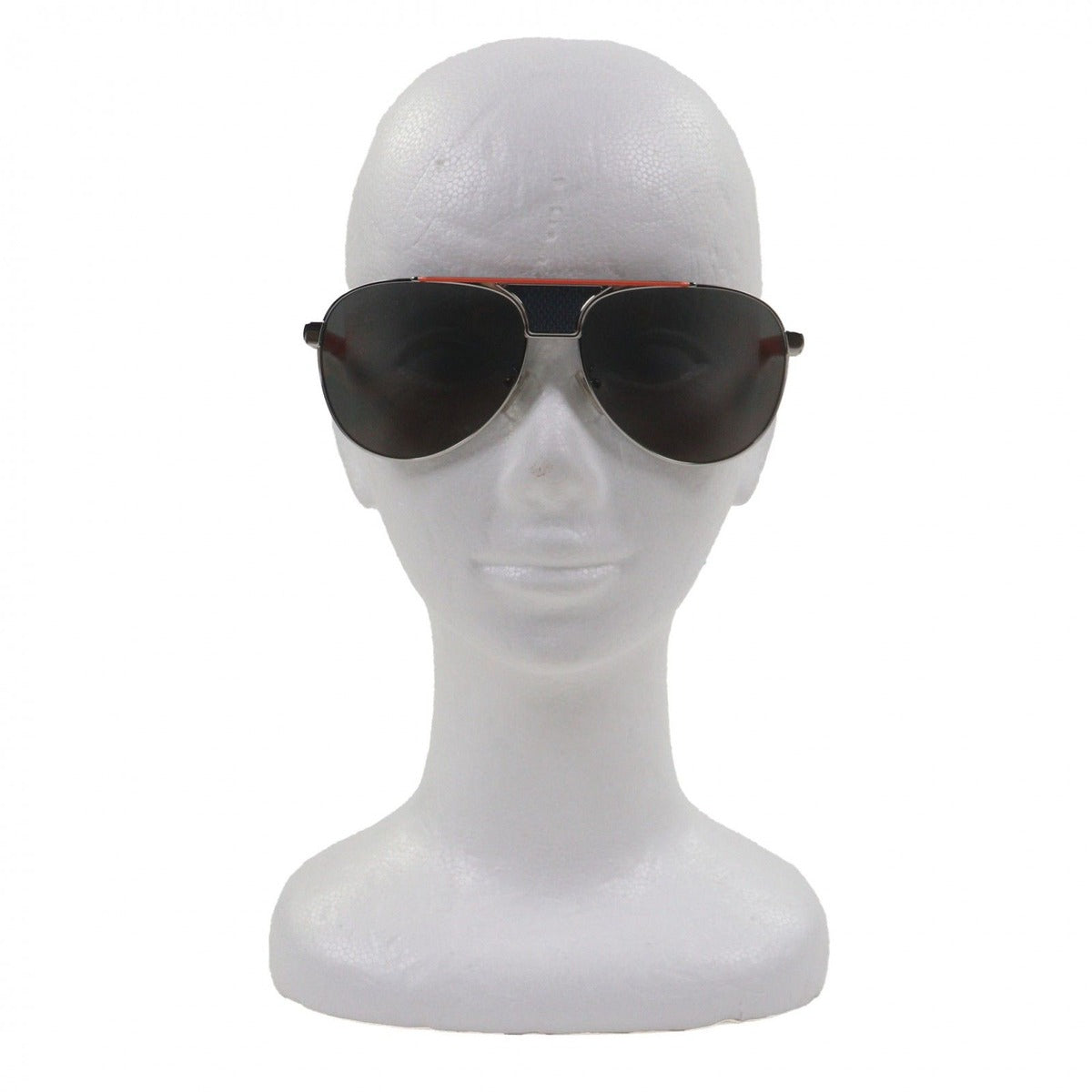Louis Vuitton Pacific Pilot Eyewear Sunglasses Silver Orange Damier — view 3