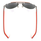 Louis Vuitton Pacific Pilot Eyewear Sunglasses Silver Orange Damier — view 6