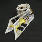 Hermes Scarf Twirly Scarves White