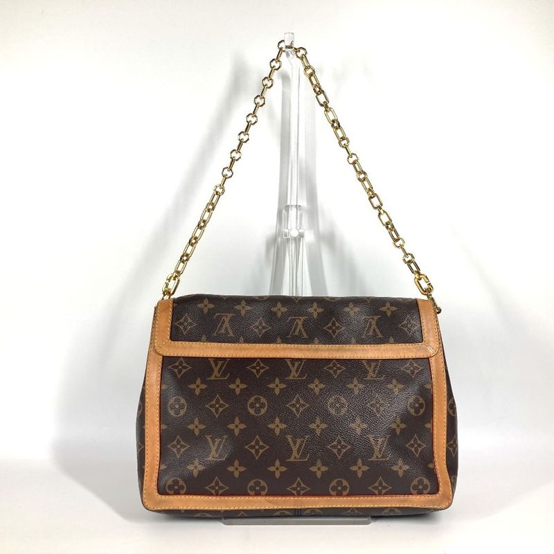 Louis Vuitton Shoulder Bag Dauphine Soft GM Monogram Canvas Brown — view 2