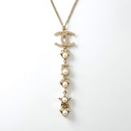 Chanel Choker Gold Coco Mark Pearl Rhinestone Heart Star — view 2