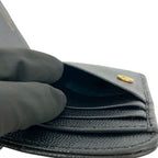 Saint Laurent Paris YSL Leather Bifold Wallet Compact Zip Around — view 9