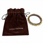 Louis Vuitton Bracelet Ankle John TPM Monogram Bangle Clear Brown Gold Handbag — view 2