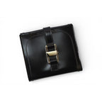 Gucci Wallet Vintage Folding Enamel Black — view 2